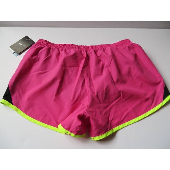 NEW Women's XS NIKE DRI-FIT 5K Running Training Shorts Pink Black 573728-667 - Picture 6 of 6